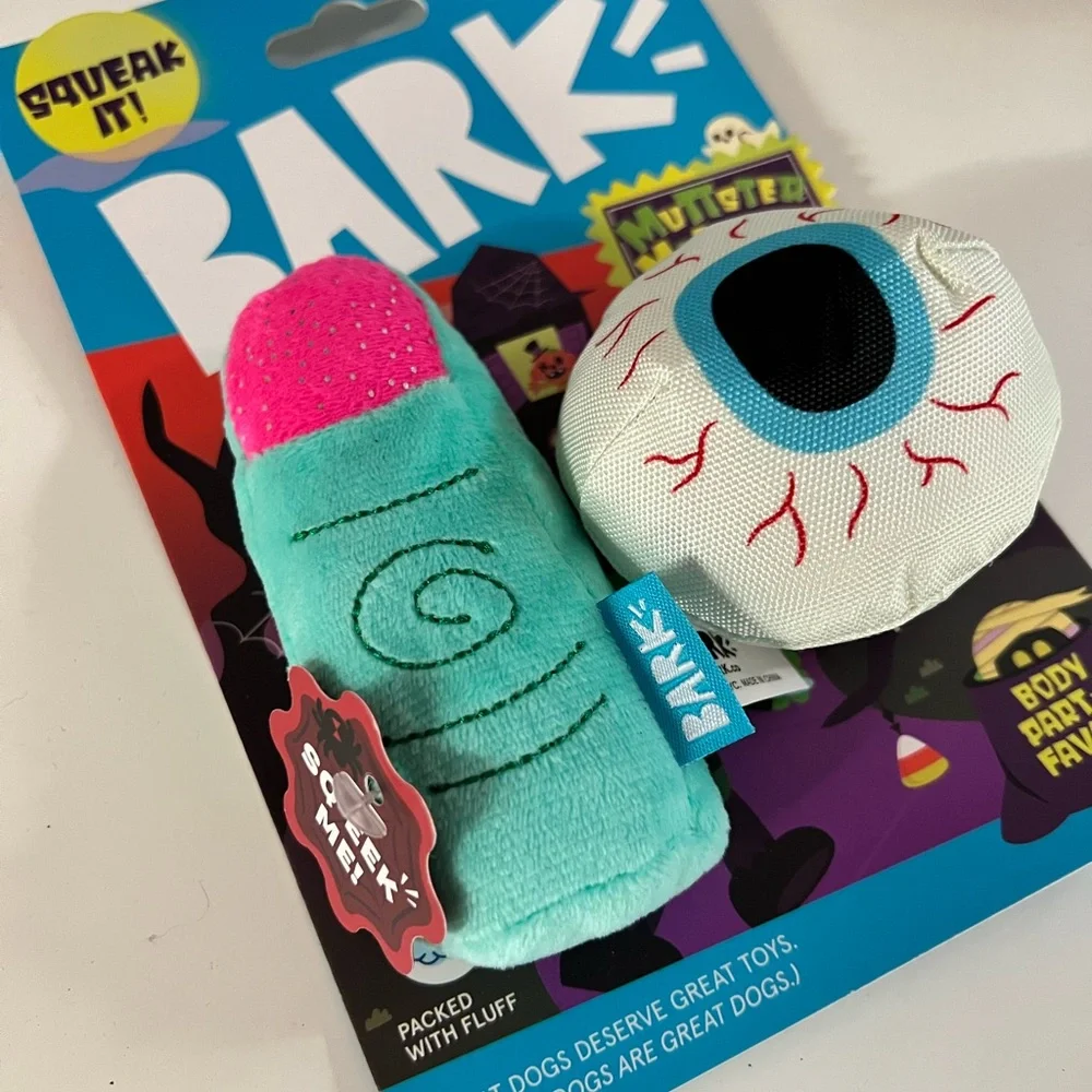 Bark Halloween Monster Dog Toy Set